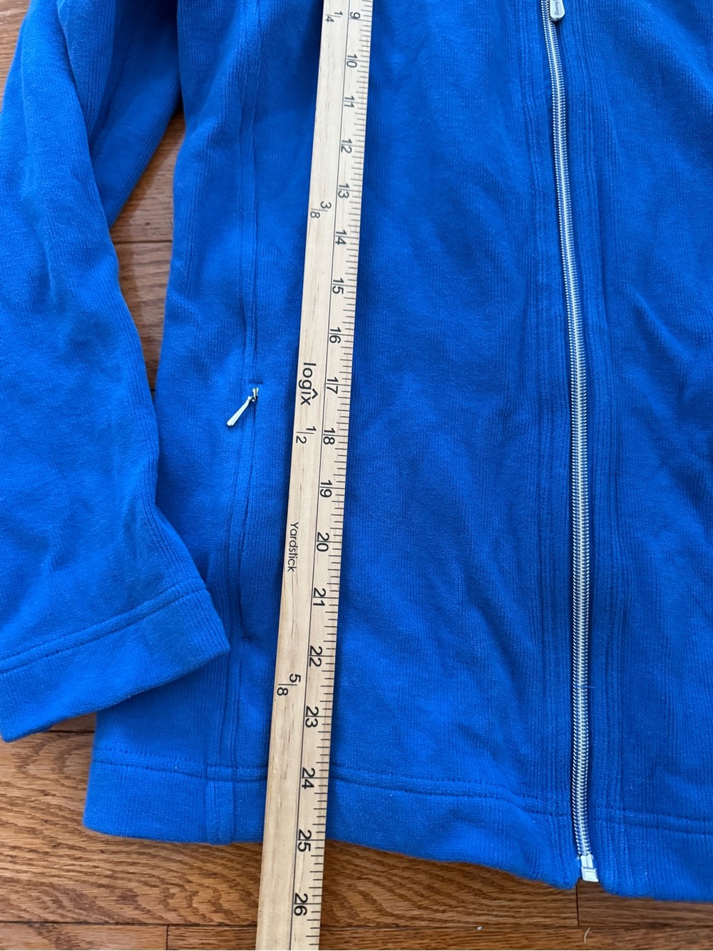 Tommy Bahama Aruba Full Zip Sweatshirt Jacket Women S Cobalt Cotton Cardigan - Picture 5 of 6